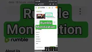 Rumble Monitization Video How to rumble Monitiz #youtubeshorts #comedy #viralvideos #youtubevideos