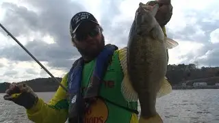 Throwing a crankbait when the crawfish are in the rocks