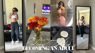 LIVING ALONE ♌︎ | Becoming an ADULT - grocery shopping, working out, budgeting and more