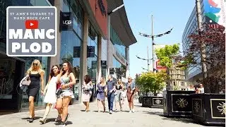 St Ann's Square to Hard Rock Cafe, Manchester [4K60fps]
