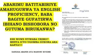 UPDATE: Aba barimu baba bagiye kwirukanwa? abatitabiriye amahugurwa ya english proficiency!!!!!!1