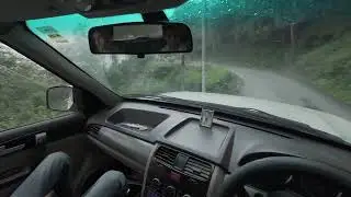 Tata safari pov drive in hilly forest road in Uttarakhand India ll POV drive India