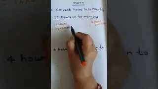 #shorts   || convert hours  into  minutes