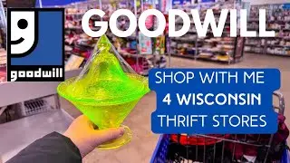 Goodwill Thrift with me &bull; Thrifting vintage &bull; reselling haul &bull; home decor shopping on a budget