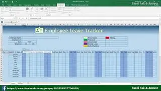 How to Create Employee Leave Tracker (Excel / VBA )