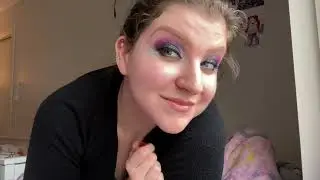 Blue & Purple Smokey Eye Makeup tutorial ~ modern mystic witchy look