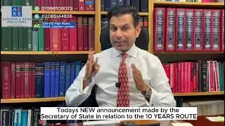 NEW information announced by the Secretary of State in relation to the 10 Years - UK