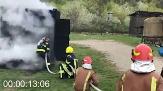 AQUAFOAM Extinguishes Fully Involved Container Fire in 20 Seconds
