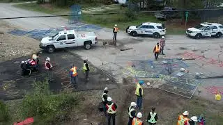 Drone Footage of Tiny House Warriors Arrests September 15, 2021 Unceded Secwepemc Territory