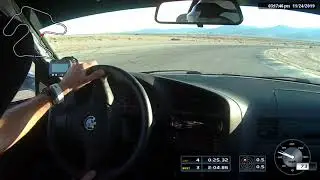 Nik Romano driving the e36 at Chuckwalla CCW 2:04