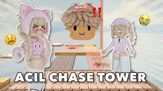 AKU DAN SELMA DI KEJAR ACIL DI TOWER INI.. KITA HARUS BISA TAMAT‼️😭 | Roblox Indonesia