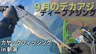 【カヤックフィッシング】9月のデカアジ＊ディープアジングin新潟　日本海