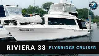 Riviera 38 Flybridge Cruiser Video tour