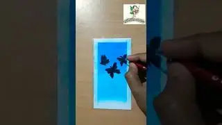 Butterfly soft pastels drawing #shorts #artisticcraft #painting