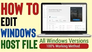 How to edit Host File in Windows 10