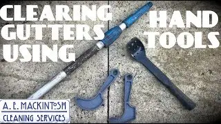 Clearing Out Gutters Using Hand Tools