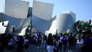 Walt Disney Concert Hall after Dodgers World Series Parade 2025