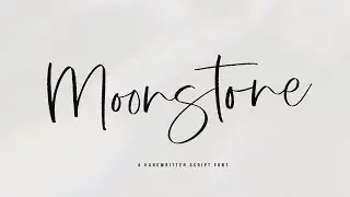 Moonstone | Handwritten Script Font Font Free Download