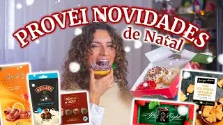 COMPREI E PROVEI NOVIDADE DE NATAL DE SUPERMERCADO - Continente, Pingo Doce, Dunkin, Lindt e mais