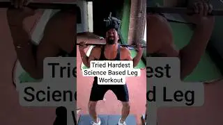 Hardest Science Based Leg Workout #shorts #youtubeshorts  #fitness