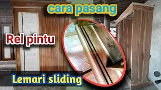 Cara memasang rel pintu lemari sliding @herrywoodcreator2860
