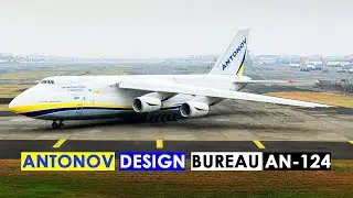 ANTONOV DESIGN BUREAU Antonov AN-124-100 departing Mumbai International Airport - Long Takeoff Run!