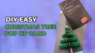 Easy DIY Handmade Christmas Tree Pop Up Greeting Card 🎄🎅 | Step-by-Step Tutorial HC 005