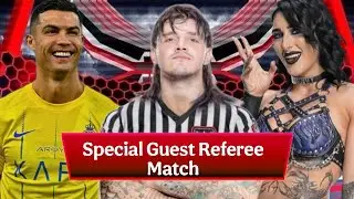 Rhea Ripley VS Cristiano Ronaldo Special Guest Referee Match Dominik Mysterio 