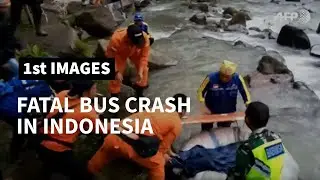 Deadly accident: Indonesia bus plunges into ravine | AFP