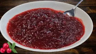 Homemade Cranberry Sauce from Scratch 🍊 | Fresh Cranberries, Orange, and Vanilla
