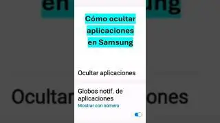 Cómo ocultaraplicacionesen Samsung