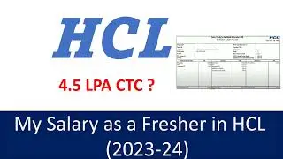 HCL Freshers Salary 2023-24 | What to Expect in Your First Job ? #hcl #corporate