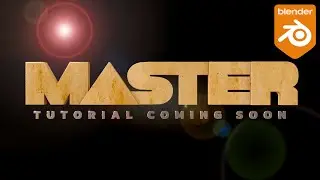 Master Title Animation Tutorial Teaser | Blender | CgGuru Tamil
