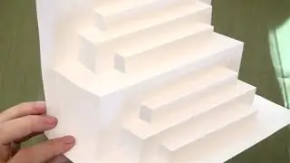 ASMR: Paper Engineering - Stair Steps (ASMR trigger sounds, Paper Popup, tingles, soft talking)