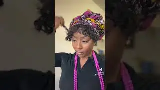 Bonnet headwrap 😍 #africanheadwrap #headwrap #diy #headtie #africanprint #headwraptutorials