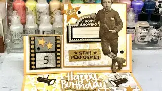 Card Challenge - Craft Roulette No 276 Western Rainbow Birthday Card