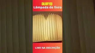 LIVRO que ABRE em forma de LEQUE - Luz DOBRAVEL em FORMA de LIVRO - LAMPADA de LED#empreendedorismo