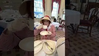 We dressed for Regency tea and nobody else did!