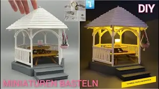 Tutorial: Mini-Pavillon basteln/DIY: how to craft a pavilion