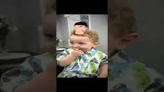 Straight to the military🫡      #reup #funny #haircut #viral #fail #funnyshorts #toddlers