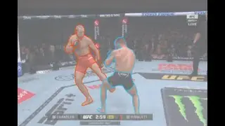 Paddy Pimblett Hiding his Stance Switch with a Low Kick | Full Rotoscope Project | Real Time Drawing