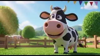 Moo Moo Cow at the Farm | Fun Farm Animal Song for Kids | Nursery Rhymes & Animal Songs