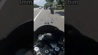 Who Was In The Wrong? 🤔 #shorts #fyp #trending #crash #closecall #kawasaki #bike #zzr600