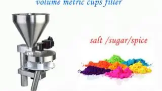 volumetric cups filler & granules filling machine