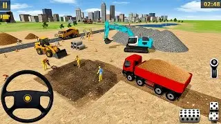 Real Excavator & Dump Truck Road Construction - Heavy Construction Simulator Mega Worksite 🚧🔥