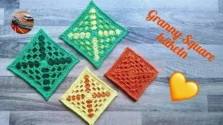 Granny Square häkeln 🥰 mit doppellagiger Optik 😍