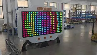 Chromatic Interactive Wall: RGB Knob LED Pixel Art Exhibit