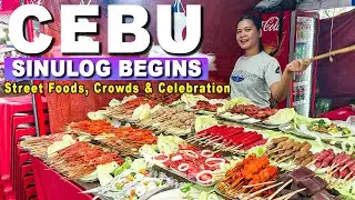 SINULOG Begins in Cebu 🇵🇭 | Streets Overflow with Food & Festival Vibes