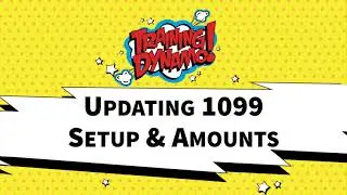 Microsoft Dynamics GP - Updating 1099 Setup and Amounts by Training Dynamo