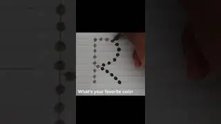 Easy Calligraphy In Dot Style| ✨ #art #lettering #calligraphy #tutorial #satisfying #dot #style